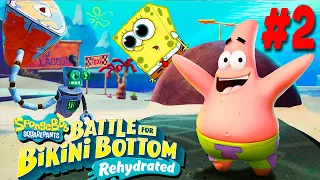 СПАСАЕМ ПАТРИКА! Приключение ГУБКИ БОБА В Игре SpongeBob SquarePants: Battle for Bikini Bottom #2