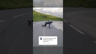 When the cramp hit 🫠 #extreme #longboard #skateboard #downhill #sport #fast #speed #road  #austria