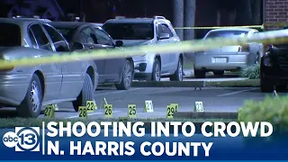 1 dead, 2 injured after shooting into crowd in N. Harris County