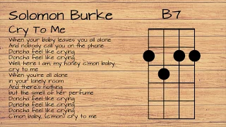 Solomon Burke - Cry to me UKULELE TUTORIAL W/ LYRICS