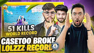 "51 KILL" CASETOO BROKE @LoLzZzGaming HIGHEST KILL RECORD 😱 | BGMI FT. @casetooop