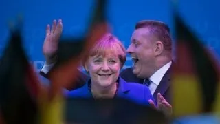 Ангела Меркель празднует победу (новости)