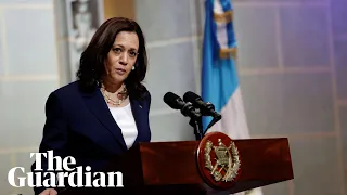 Kamala Harris tells migrants 'do not come' during talks in Guatemala