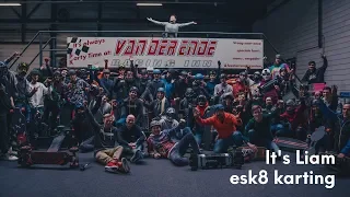 60+ esk8 riders at a karting track 🔥
