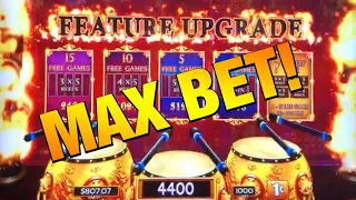 😱 DANCING DRUMS EXPLOSION 💥 MAX BET BONUS WIN!!!! 👍😁✅