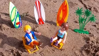 PLAYMOBIL FILM DEUTSCH Urlaub am Strand Surfer mit Familie Lucky  Seestern Hai Kinderfilm