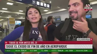 Sigue el éxodo de fin de año en Aeroparque