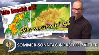 Sommerwärme & Gewittergefahr! Wie warm wird es? Wo kracht es ?  | Wetter 09.Mai.2021