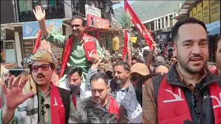 JKNC DISTRICT PRESIDENT DR.SAJAD SHAFI ADDRESSING PARTY WORKER'S AT URI.