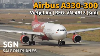 Vietjet Air's Airbus A330-300 Takes Off at Tan Son Nhat | REG: VN-A812 | Saigon Planes