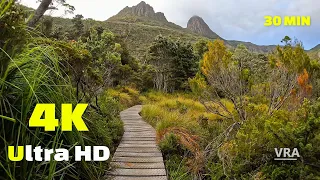 Virtual Hike 4K - Walking Tour - Virtual Running Video for Treadmill - Scenery Cradle Mountain