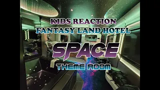 SPACE THEMED ROOM KIDS REACTION (FANTASY LAND HOTEL WEST EDMONTON MALL)