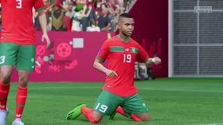 World Cup 2022 - Portugal vs Morocco - Quarterfinals Full Match Highlights 12/10/22 (FIFA 23 Sim)