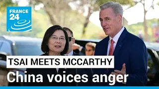 China voices anger after meeting between Taiwan leader and US House speaker • FRANCE 24 English