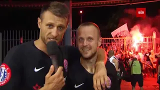 Віталій Вернидуб став футбольним журналістом: як Зоря святкує бронзу
