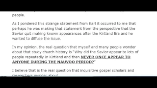 The Savior in Kirtland- Part One read by Mrs. Watcher