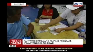 Pantawid Pamilyang Pilipino Program, ipinagtanggol ng DSWD