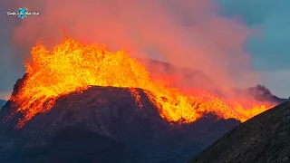 ICELAND VOLCANO ON FULL FORCE-MOST AWESOME VIEW ON EARTH-Iceland Volcano Throwback -May31 2021