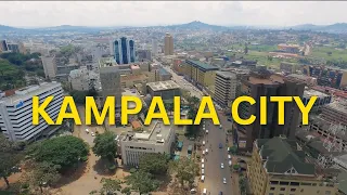 Kampala city, Uganda | HD Aerial view | Drone Shot