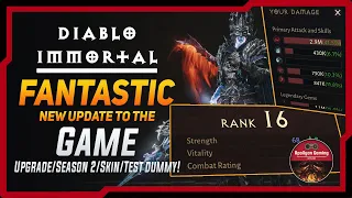 Fantastic New Update To Diablo Immortal - Season 2 - Testing Grounds - New Upgrades & More
