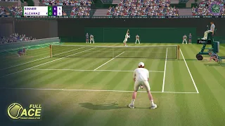 Sinner vs Alcaraz | Full Ace Tennis Simulator Gameplay - Wimbledon 2022