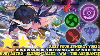 RUBY 4 SYNERGY ‼️(Astro + Ele + WM + The Aspirants) COMMANDER YUKI 3🔥 Magic Chess 2024