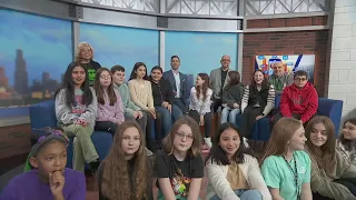 Visit from the Mustang News Club from Hadley Middle School