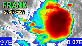 Tropical Storm FRANK Likely To Become Hurricane, 26-jul-2022