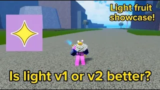 Blox Fruits Light Fruit Showcase Awakened And Unawaken Rework (ROBLOX)