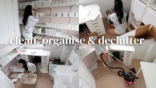 clean, organise + declutter with me ✨ cleaning motivation