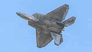 F-22 Raptor Practice Demo for the 2024 Orlando Air Show