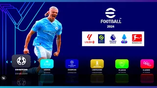 eFootball 2024 PPSSPP Chelito Real Faces New Kits Update UCL Graphics HD | Android Offline