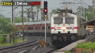 23Hrs 15Mins Late RUNNING | Extremely LATE RUNNING Trains | Falaknuma + Prashanti + Vivek Etc. | I R