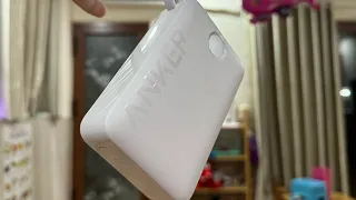 Unboxing trên tay sạc dự phòng anker 335 white 20000mah