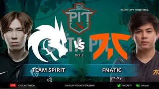 🔴МАТЧ НА ВЫЛЕТ | Team Spirit vs Fnatic | OGA Dota PIT Invitational [RU @Tekcac]