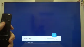 How to Change Brightness Level on Samsung TU 8000 82 Inch Smart TV - Increase Brightness on Samsung