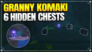 6 Hidden Chests from Granny Komaki | World Quests and Puzzles |【Genshin Impact】