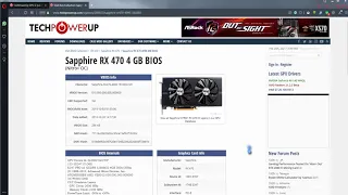 Прошивка BIOS видеокарты AMD RX 470