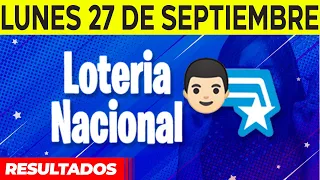 Resultados de La Lotería Nacional del Lunes 27 de Septiembre del 2021