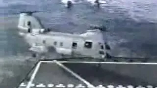 Navy CH-46 Seaknight Crash