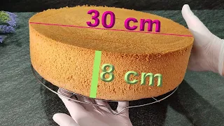 THE SECRET TO a lush HUGE classic sponge cake that does not fall off! With a hand mixer!
