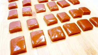 Soft & Chewy Caramel Toffee Recipe! 3 Ingredients In 10Min.