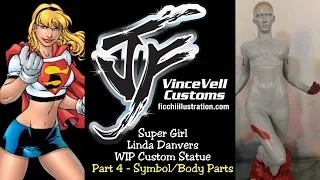 Super Girl Linda Danvers Custom Statue WIP Part 4