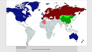 1984 world, how it happened. (WW3, Cold war, Nuclear war, Map)