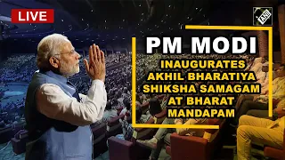 PM Modi inaugurates Akhil Bharatiya Shiksha Samagam at Bharat Mandapam