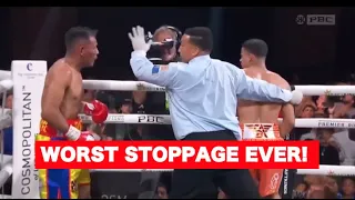 THE WORST STOPPAGE OF ALL TIME? - Rolly Romero vs Ismael Barroso TKO9 - Review & Highlights