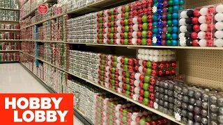 HOBBY LOBBY CHRISTMAS DECORATIONS ORNAMENTS HOME DECOR SHOP WITH ME SHOPPING STORE WALK THROUGH