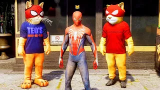 Spidercats Teo's and Copycat Mascot Full Funny Conversation - Marvel's Spider-Man 2