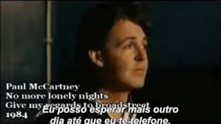 Paul McCartney - No more lonely nights  tradução