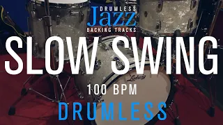 Swing - Slow Jazz Drumless Backing Track | 100 Bpm